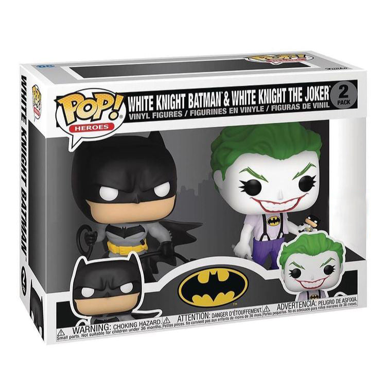 Funko Pop Heroes: DC - White Knight Batman y White Knight Joker 2 Pack Exclusivo