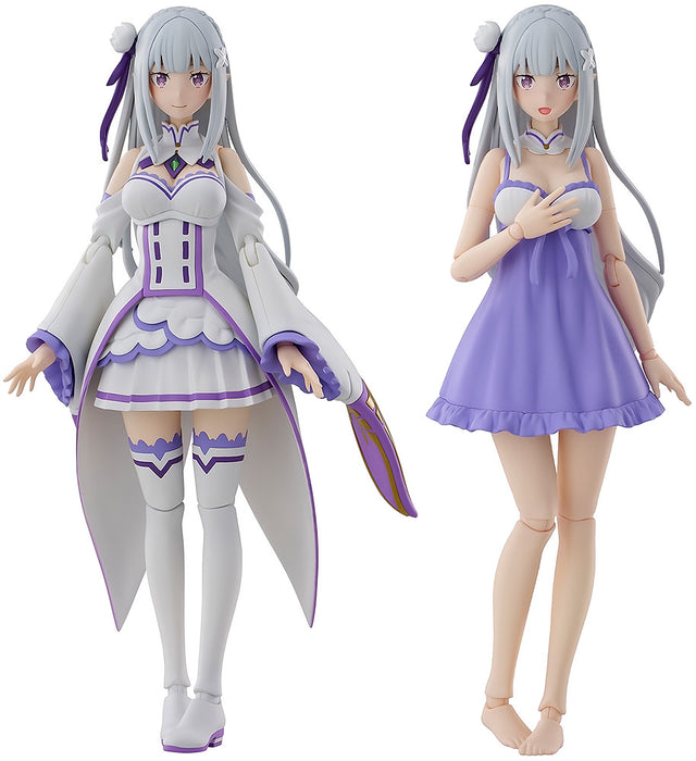 Kadokawa Model Kits: Re Zero Starting Life In Another World - Emilia Deluxe Kit De Plastico