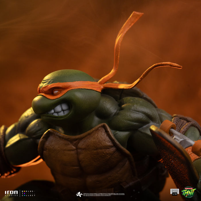 Iron Studios: TMNT Tortuga Ninja - Miguel Angel Escala de Arte 1/10