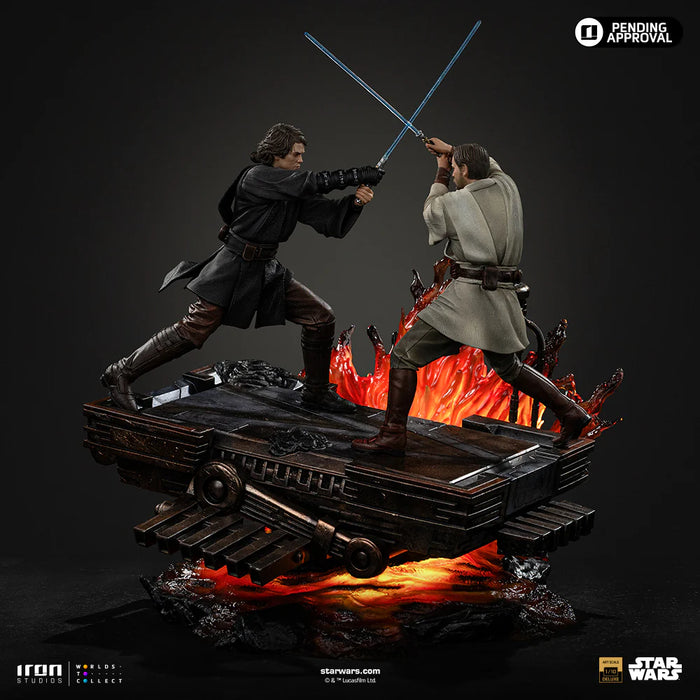 IRON Studios: Star Wars La venganza de los Sith - Anakin vs Obi Wan Escala de Arte 1/10
