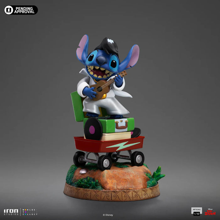 Iron Studios: Lilo y Stitch - Stitch Rey Del Rock Version Escala de Arte 1/10
