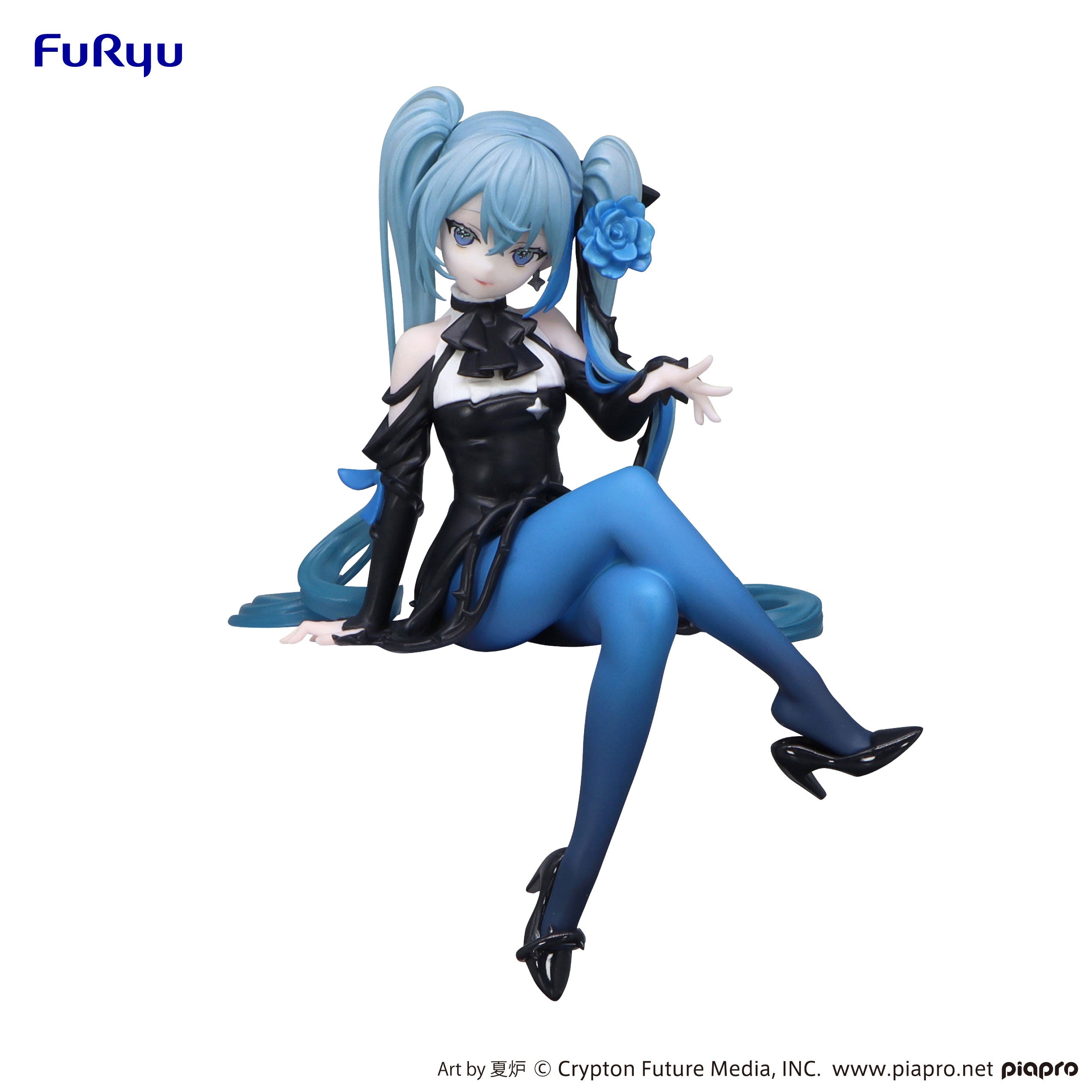 Furyu Figures Noodle Stopper: Hatsune Miku - Miku Blue Rose