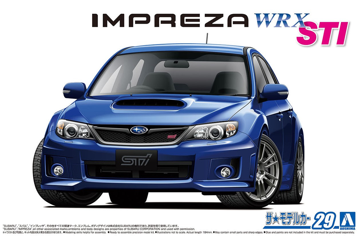 Aoshima Model Kits: Subaru - Grb Impreza Wrx Sti 10 Escala 1/24 Kit De Plastico