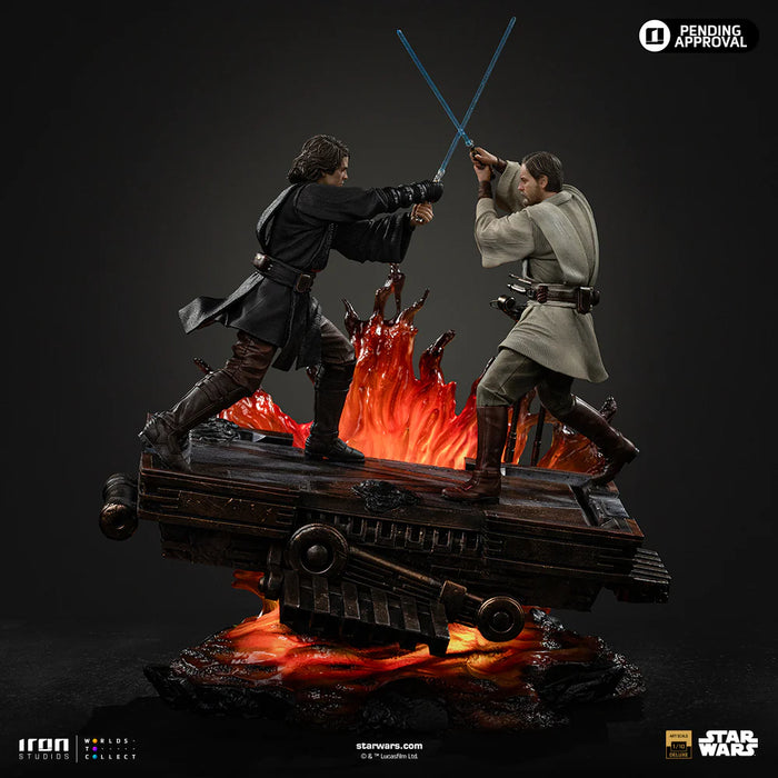 IRON Studios: Star Wars La venganza de los Sith - Anakin vs Obi Wan Escala de Arte 1/10