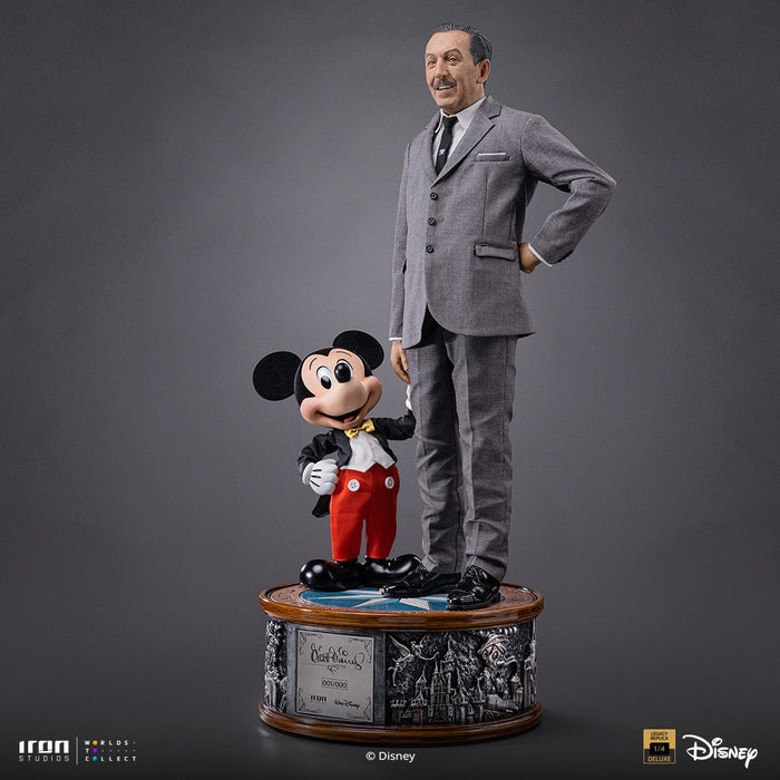 Iron Studios: Clasicos de Disney - Walt Disney y Mickey Mouse Legacy Replica 1/4