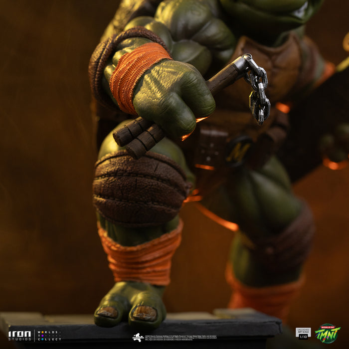 Iron Studios: TMNT Tortuga Ninja - Miguel Angel Escala de Arte 1/10