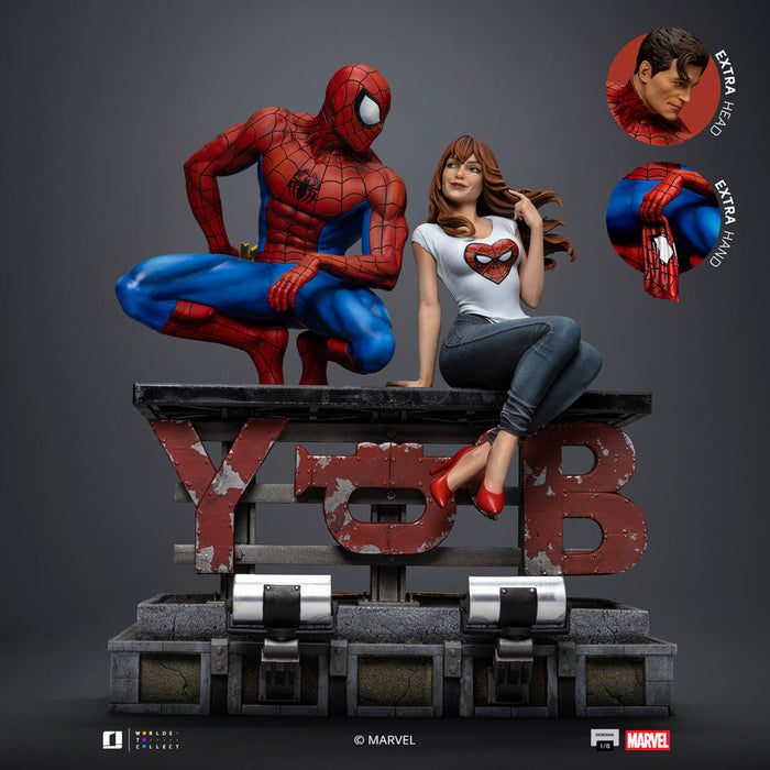 IRON Studios: Marvel Spiderman - Spiderman y Mj Diorama Escala 1/6