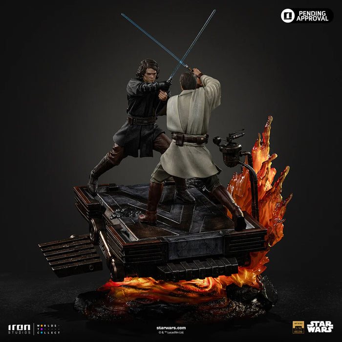IRON Studios: Star Wars La venganza de los Sith - Anakin vs Obi Wan Escala de Arte 1/10