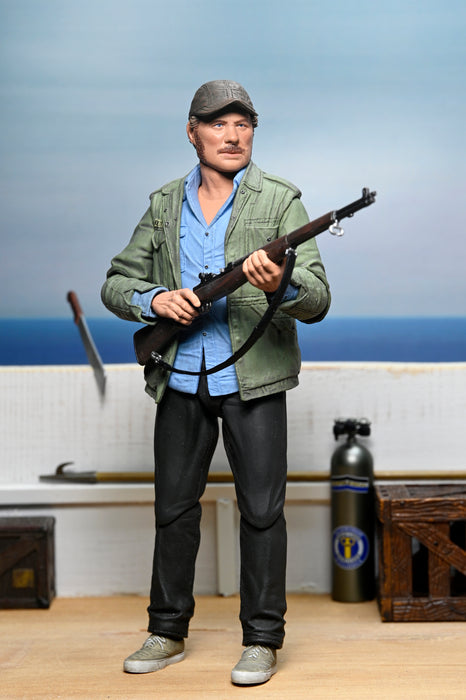 NECA Figura de Accion Ultimate: Jaws 50 Aniversario - Sam Quint 7 Pulgadas