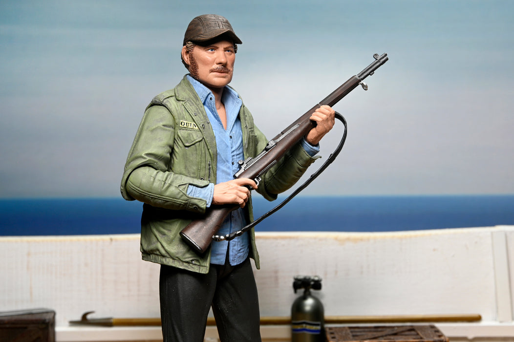 NECA Figura de Accion Ultimate: Jaws 50 Aniversario - Sam Quint 7 Pulgadas