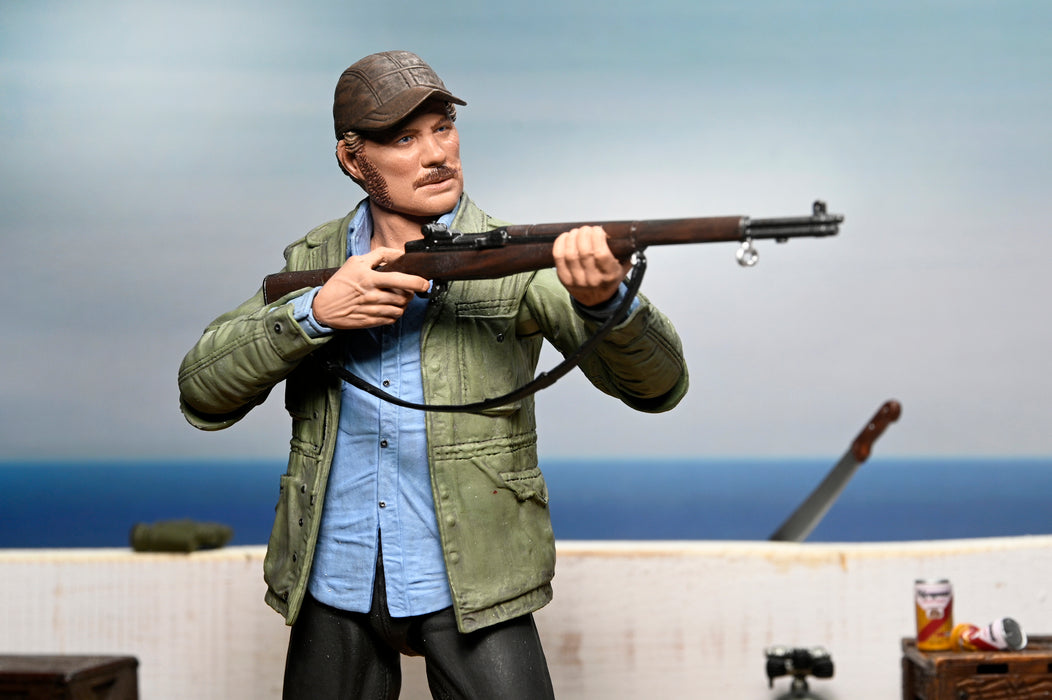 NECA Figura de Accion Ultimate: Jaws 50 Aniversario - Sam Quint 7 Pulgadas