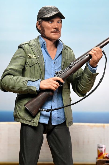 NECA Figura de Accion Ultimate: Jaws 50 Aniversario - Sam Quint 7 Pulgadas