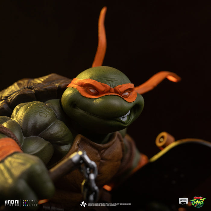 Iron Studios: TMNT Tortuga Ninja - Miguel Angel Escala de Arte 1/10