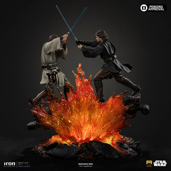 IRON Studios: Star Wars La venganza de los Sith - Anakin vs Obi Wan Escala de Arte 1/10