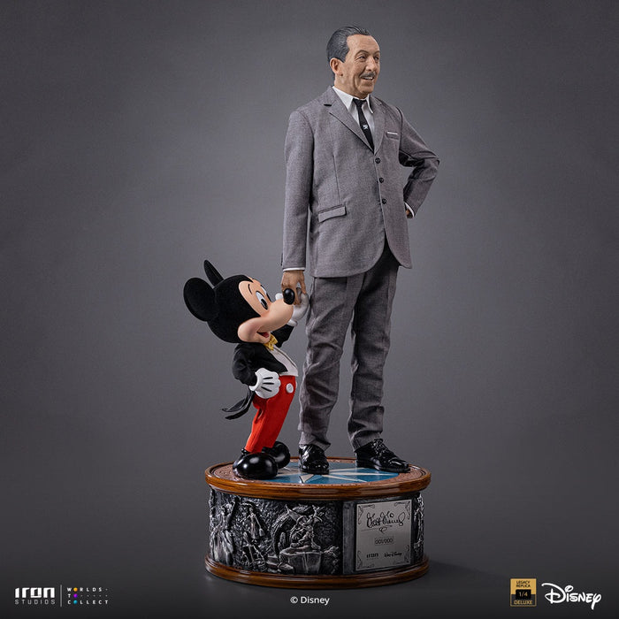 Iron Studios: Clasicos de Disney - Walt Disney y Mickey Mouse Legacy Replica 1/4