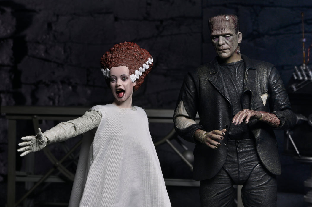 NECA Figura de Accion: La novia de Frankenstein - The Monster and His Mate 2 Pack 7 Pulgadas