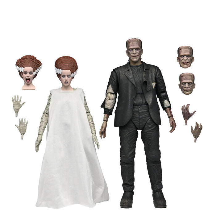 NECA Figura de Accion: La novia de Frankenstein - The Monster and His Mate 2 Pack 7 Pulgadas