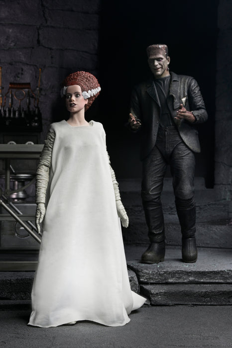 NECA Figura de Accion: La novia de Frankenstein - The Monster and His Mate 2 Pack 7 Pulgadas