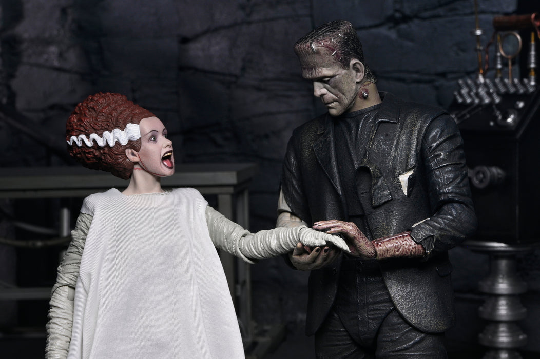 NECA Figura de Accion: La novia de Frankenstein - The Monster and His Mate 2 Pack 7 Pulgadas