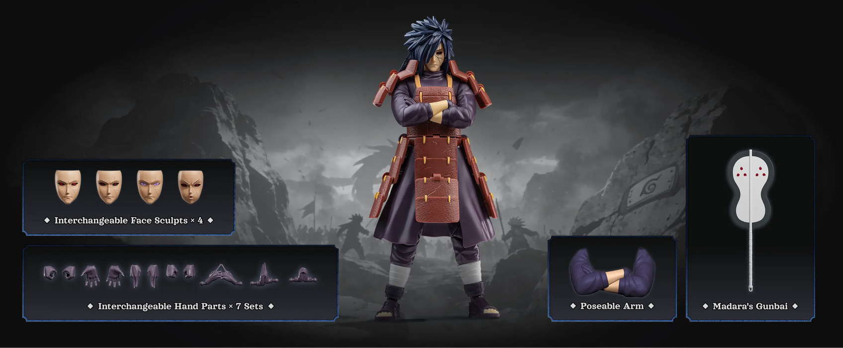 Blokees Naruto Champion Class: Madara Uchiha Reanimation Jutsu 75615