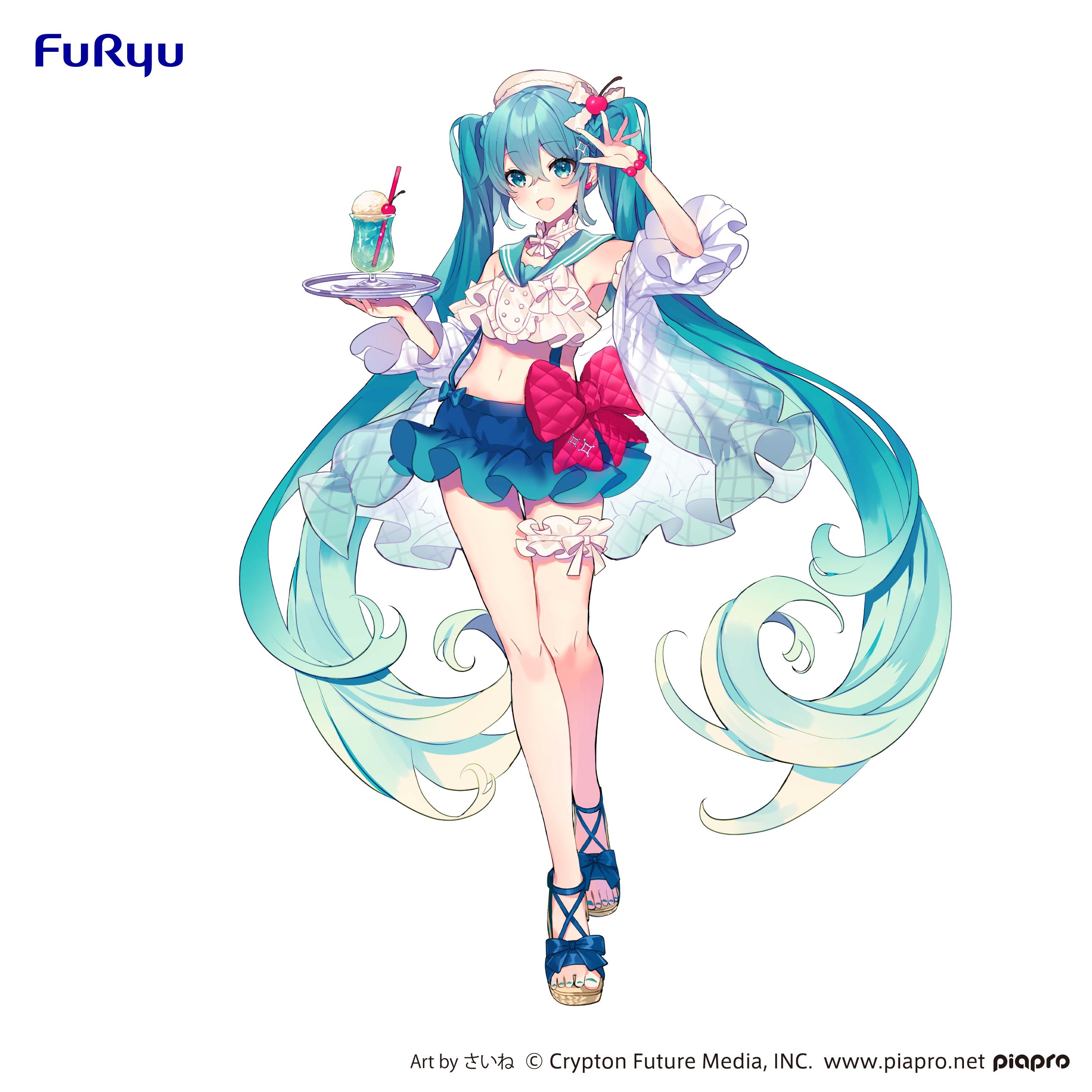 Furyu Figures Exceed Creative: Vocaloid - Sweetsweets Hatsune Miku Melon Soda Float