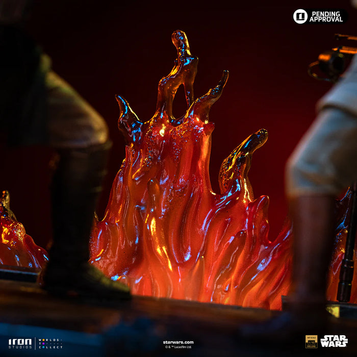 IRON Studios: Star Wars La venganza de los Sith - Anakin vs Obi Wan Escala de Arte 1/10