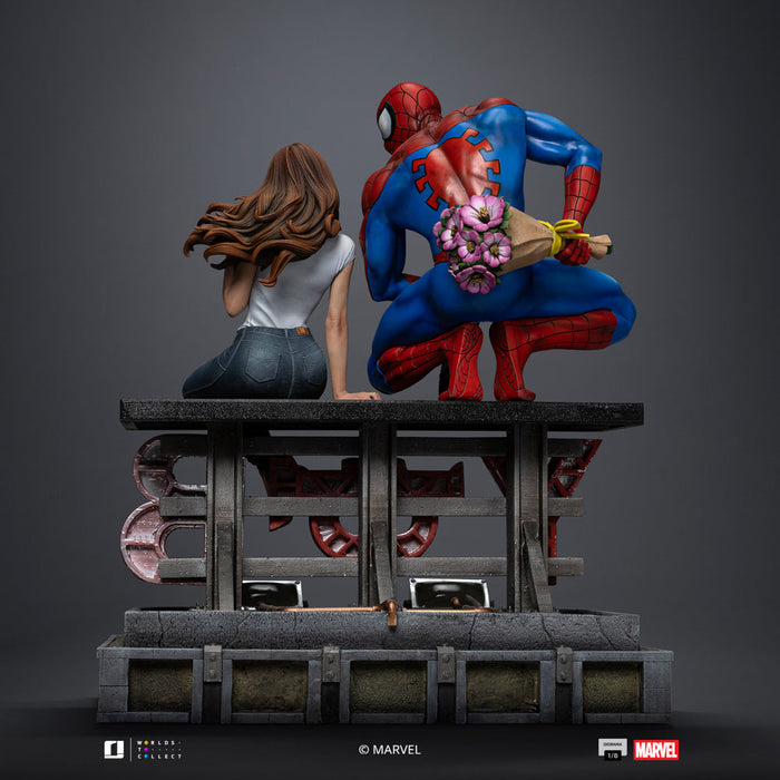 IRON Studios: Marvel Spiderman - Spiderman y Mj Diorama Escala 1/6
