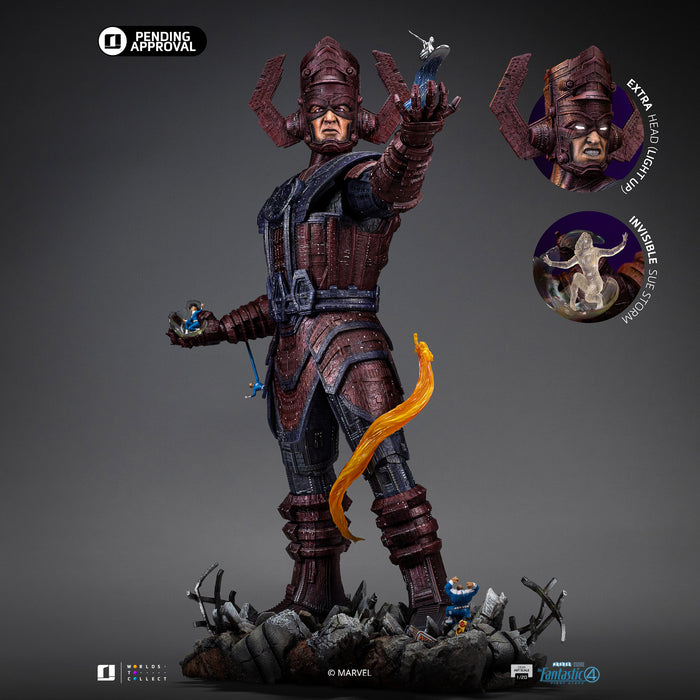IRON Studios: Marvel Los 4 Fantasticos - Galactus Diorama Deluxe Demi Escala De Arte 1/20