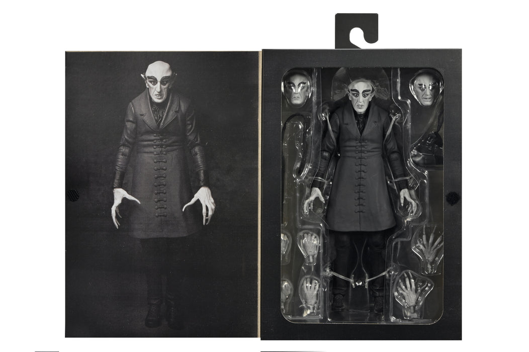 NECA Figura de Accion Ultimate: Nosferatu - Conde Orlok Blanco y Negro 7 pulgadas