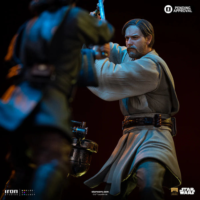 IRON Studios: Star Wars La venganza de los Sith - Anakin vs Obi Wan Escala de Arte 1/10