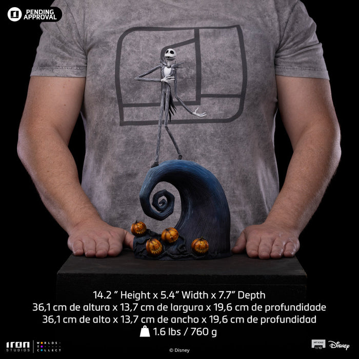 IRON Studios: Disney El Mundo De Jack - Jack Skellington Escala de Arte 1/10