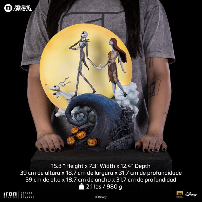 IRON Studios: Disney El Mundo De Jack - Jack y Sally Deluxe Escala de Arte 1/10