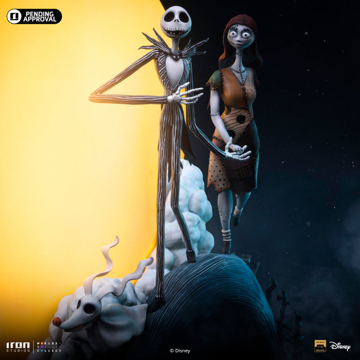 IRON Studios: Disney El Mundo De Jack - Jack y Sally Deluxe Escala de Arte 1/10