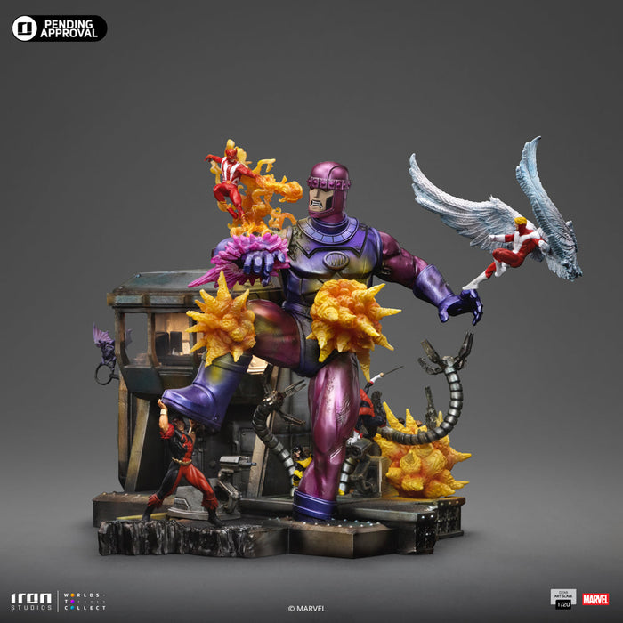 IRON Studios: Marvel X Men - Danger Room B Version Comic Demi Escala de Arte 1/20