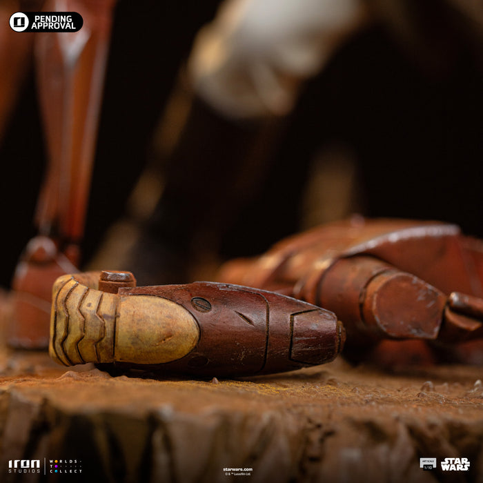 IRON Studios: Star Wars Clone Wars - Mace Windu Escala De Arte 1/10