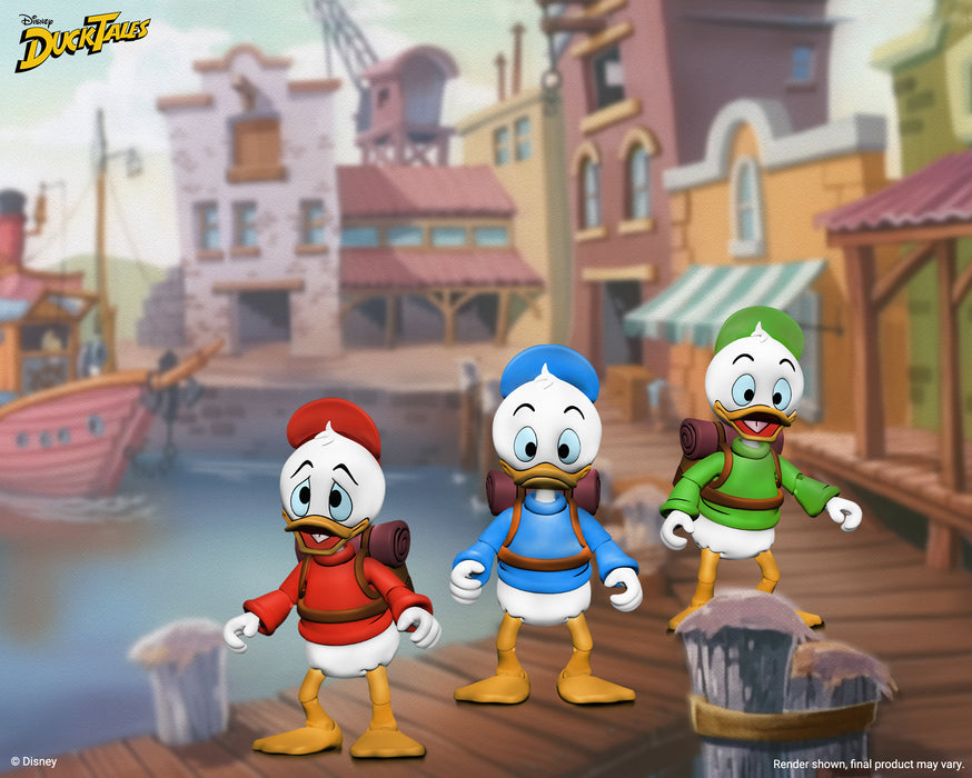 NECA Figura de Accion Ultimate: Disney Patoaventuras - Hugo, Paco y Luis 3 Pack 7 Pulgadas