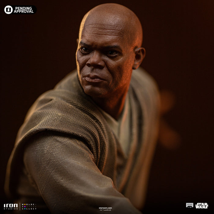 IRON Studios: Star Wars Clone Wars - Mace Windu Escala De Arte 1/10