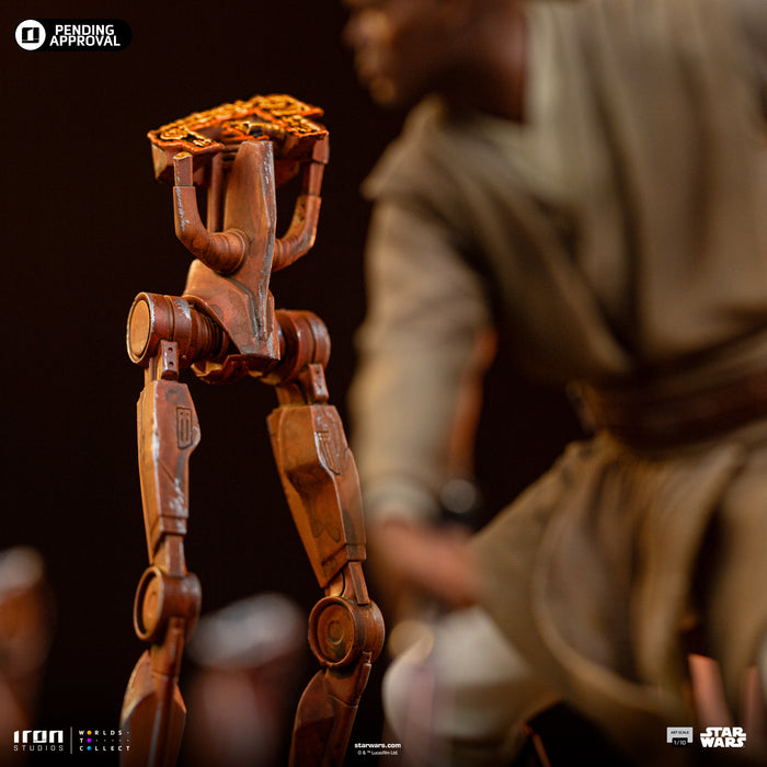 IRON Studios: Star Wars Clone Wars - Mace Windu Escala De Arte 1/10