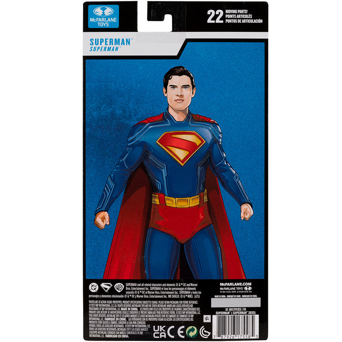 Mcfarlane Dc Multiverse: Superman 2025 Movie - Superman Blister Card 7 Pulgadas