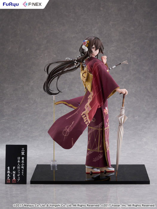 Furyu Scale Figure: Azur Lane - Mikasa Blue Flower Komachi Japanese Doll Escala 1/4