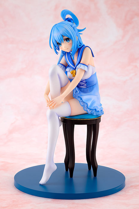 Kadokawa Scale Figure: Kono Suba - Aqua Light Novel Negligee Escala 1/7