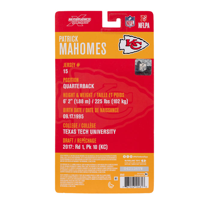 Mcfarlane NFL Articulated Figures: Kansas City Chiefs - Patrick Mahomes 6 Pulgadas