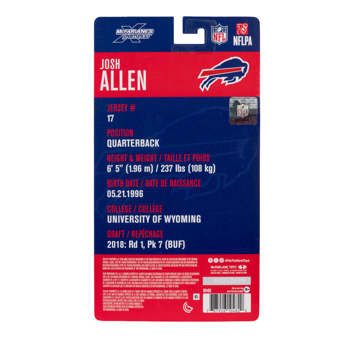 Mcfarlane NFL Articulated Figures: Buffalo Bills - Josh Allen 6 Pulgadas