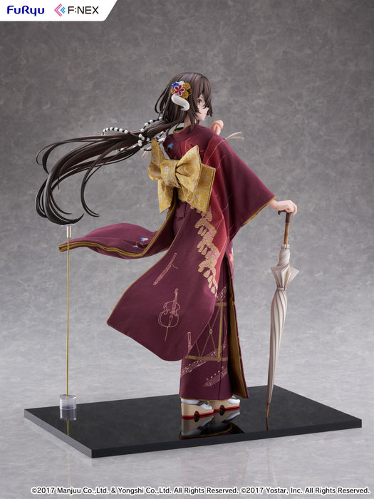 Furyu Scale Figure: Azur Lane - Mikasa Blue Flower Komachi Japanese Doll Escala 1/4