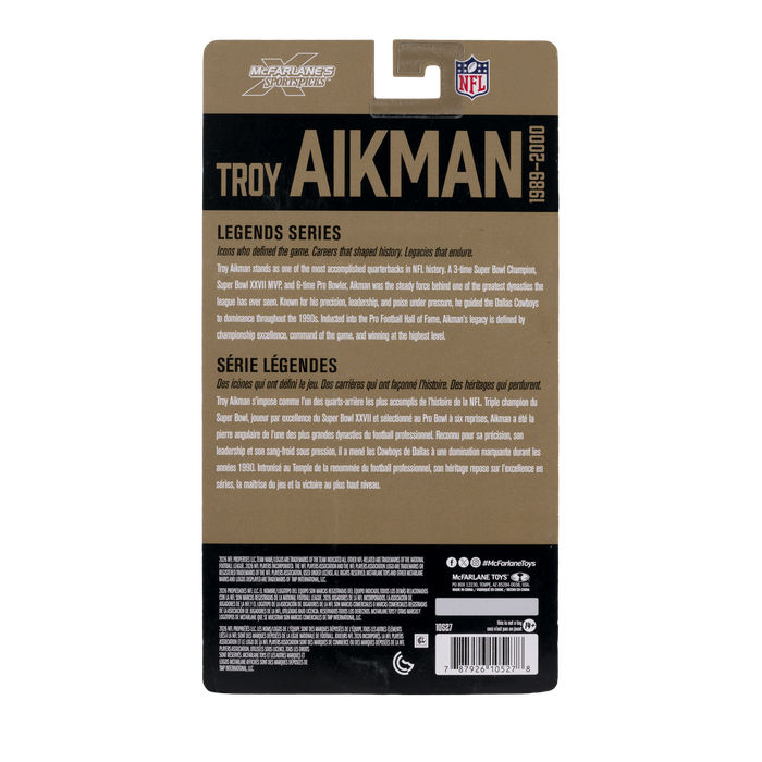 Mcfarlane Nfl Articulated Figures: Legends Series - Troy Akman 6 Pulgadas