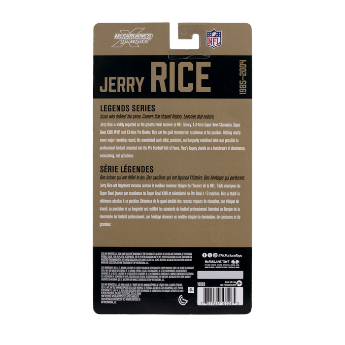 Mcfarlane Nfl Articulated Figures: Legends Series - Jerry Rice 6 Pulgadas