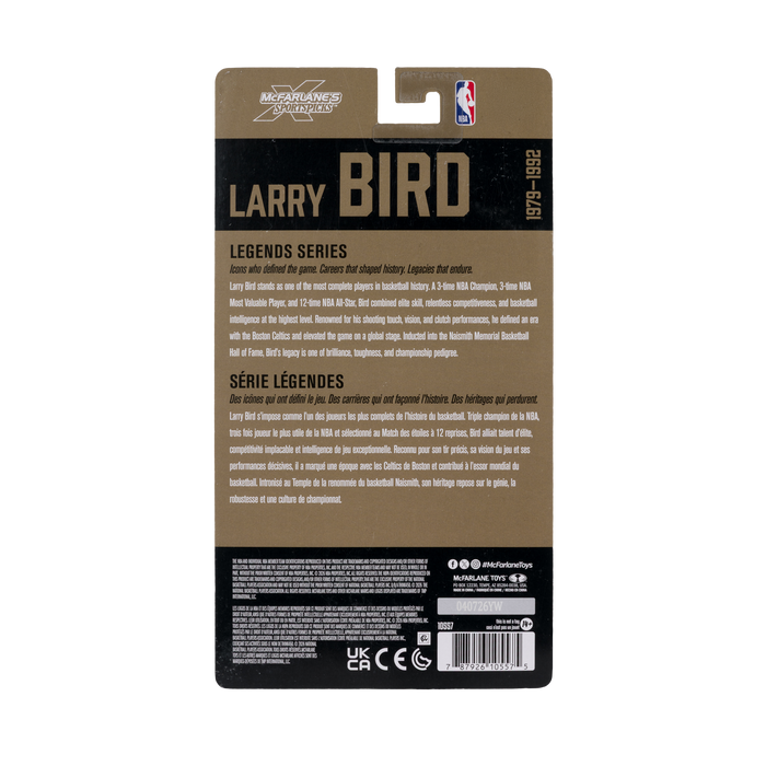 Mcfarlane Nba Articulated Figures: Legends Series - Larry Bird 6 Pulgadas