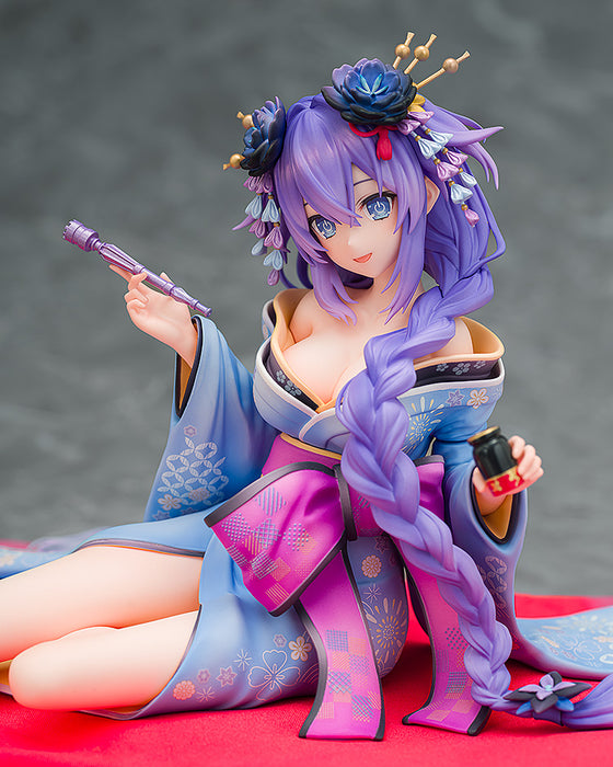 Kadokawa Scale Figure: Neptunia X Senran Kagura Ninja Wars - Purple Heart Kimono Escala 1/7