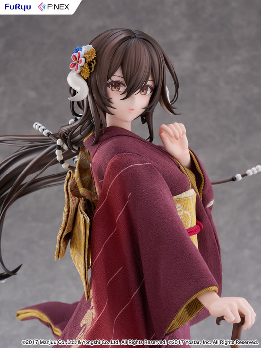 Furyu Scale Figure: Azur Lane - Mikasa Blue Flower Komachi Japanese Doll Escala 1/4