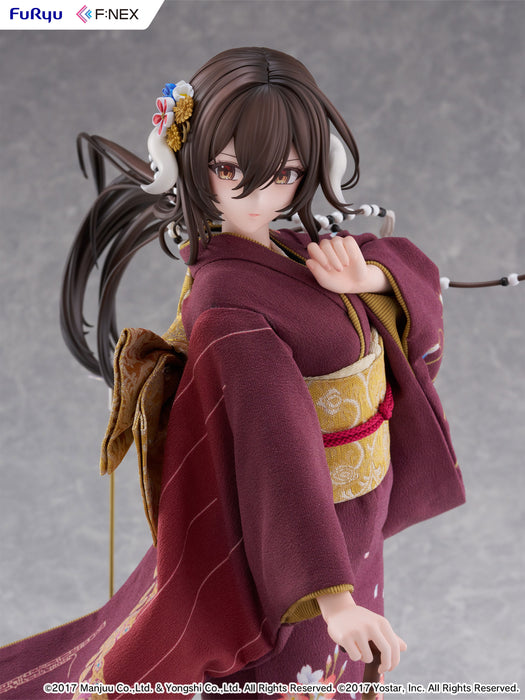 Furyu Scale Figure: Azur Lane - Mikasa Blue Flower Komachi Japanese Doll Escala 1/4